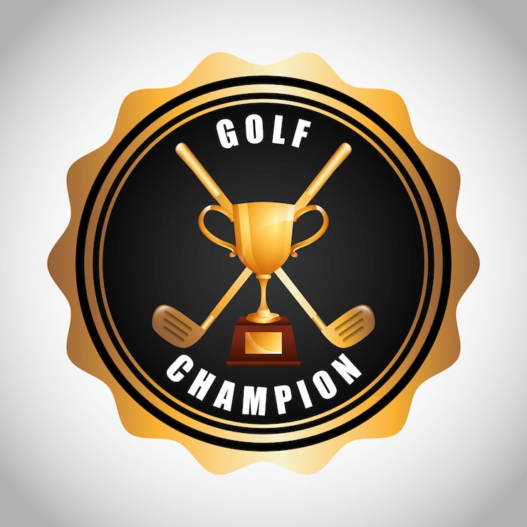 Vector Gratis desain kejuaraan golf