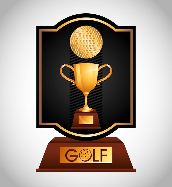 Vector Gratis desain kejuaraan golf