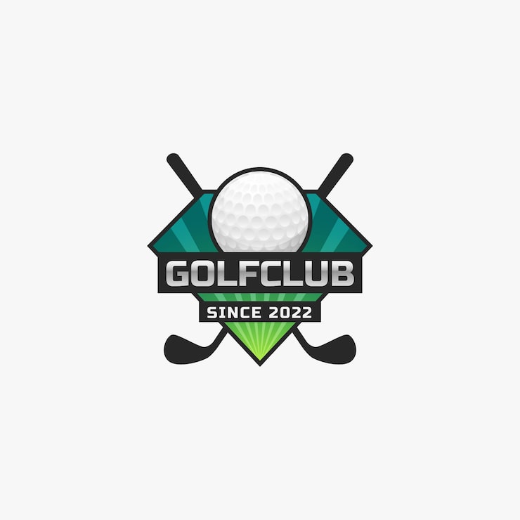 Vector Gratis desain logo golf gradien