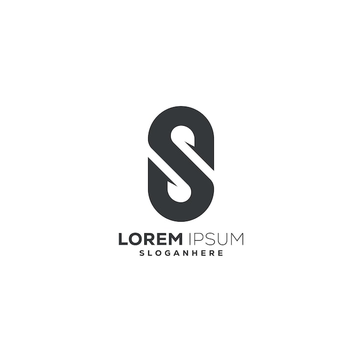 Vector Gratis desain logo huruf s