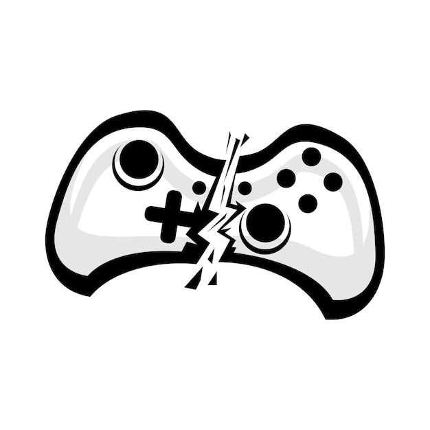 Vector Gratis desain logo ikon game crash