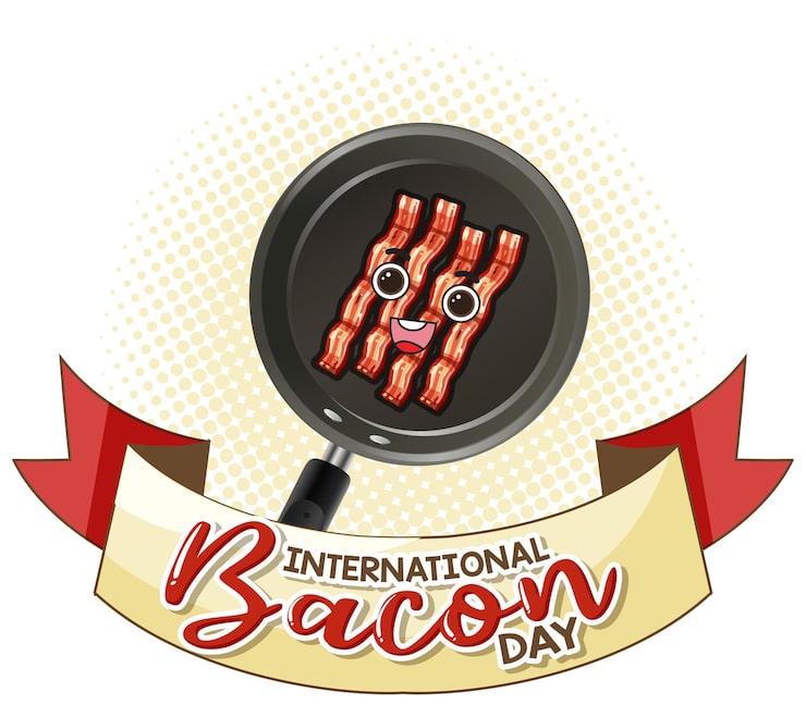 Vector Gratis desain spanduk hari bacon internasional