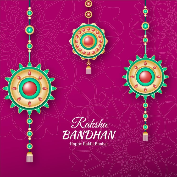 Vector Gratis ilustrasi gradien raksha bandhan