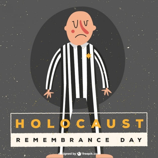 Vector Gratis ilustrasi hari peringatan holocaust