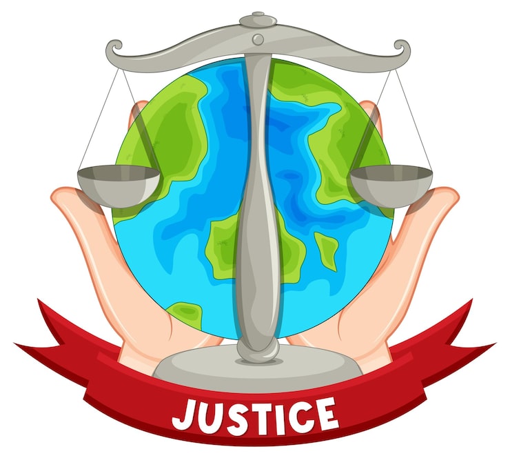 Vector Gratis ilustrasi konsep keadilan global