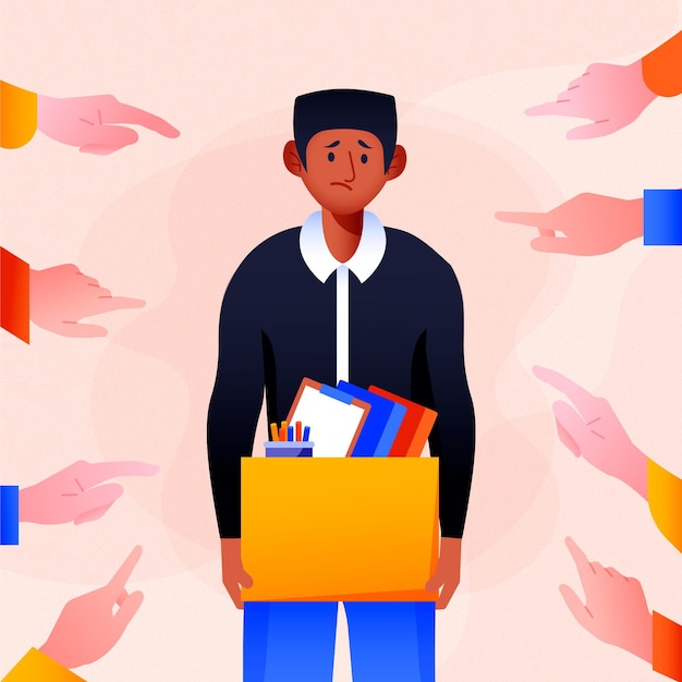 Vector Gratis ilustrasi konsep rasisme