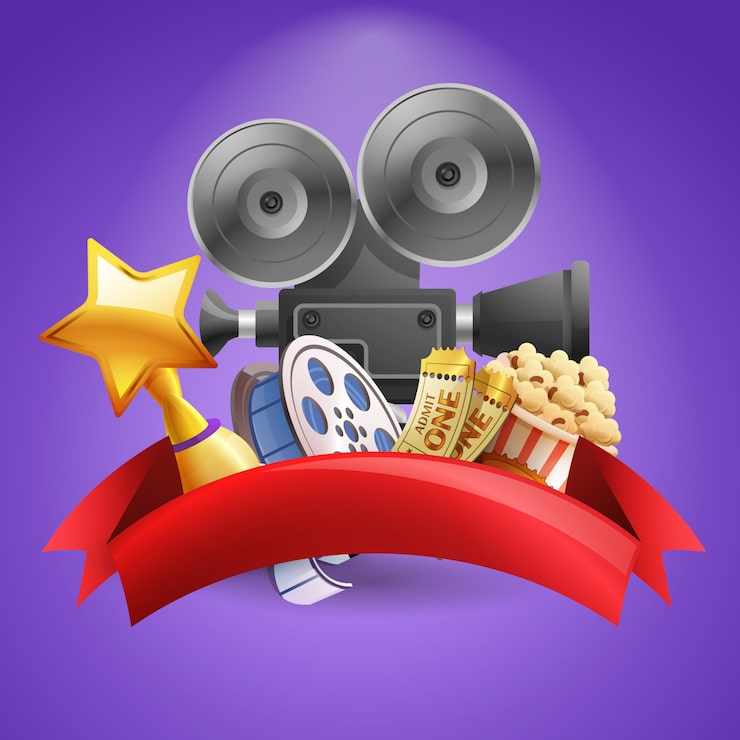 Vector Gratis ilustrasi latar belakang sinema