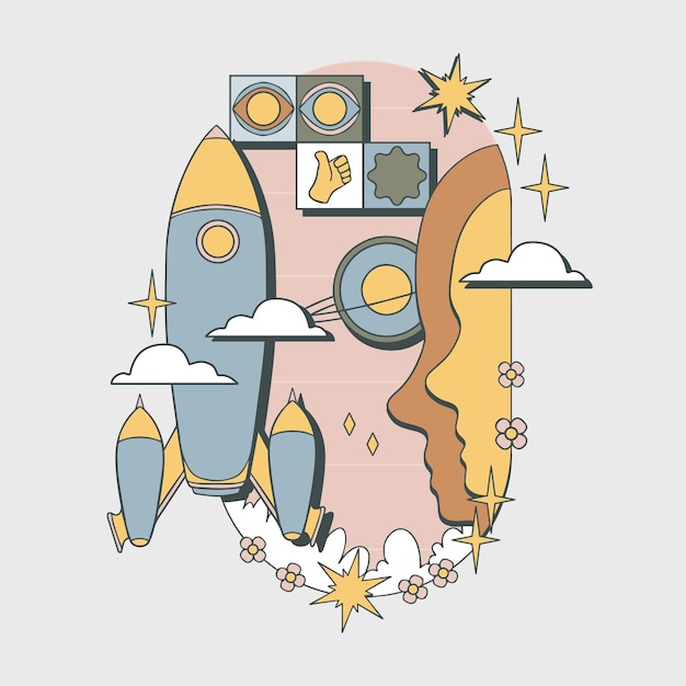 Vector Gratis ilustrasi palet warna redup