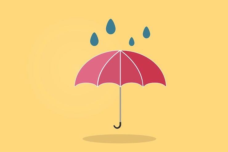 Vector Gratis ilustrasi payung