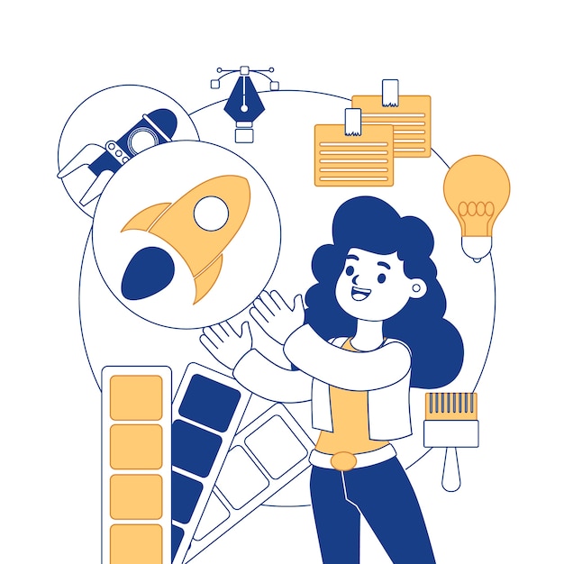 Vector Gratis ilustrasi rebranding digambar tangan