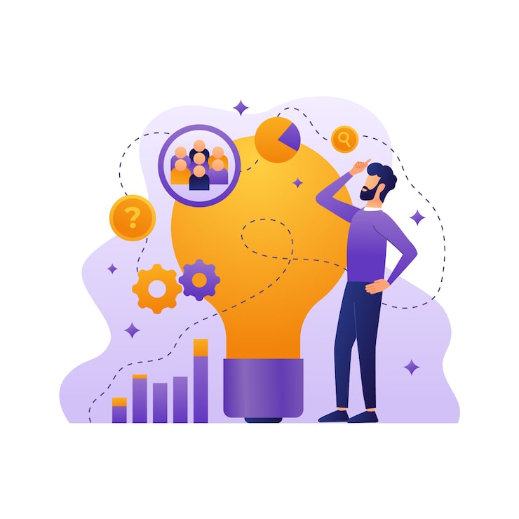 Vector Gratis ilustrasi wawasan gradien