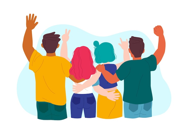 Vector Gratis konsep hari pemuda digambar tangan