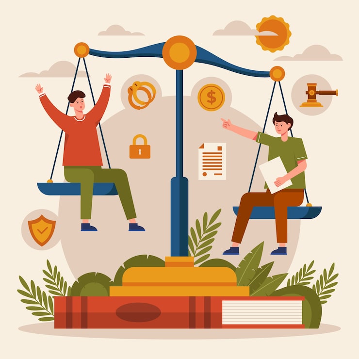 Vector Gratis latar belakang hari pengacara datar