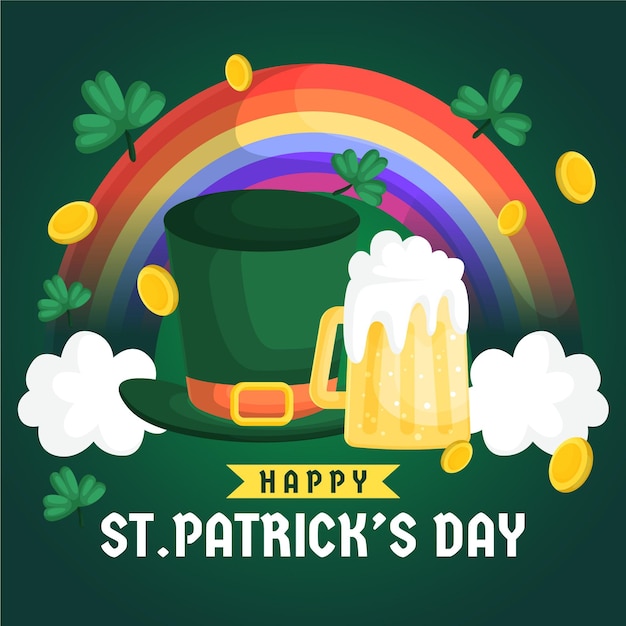 Vector Gratis latar belakang hari st. patrick