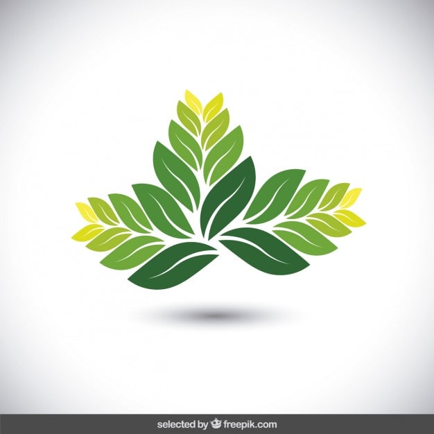 Vector Gratis logo eco daun