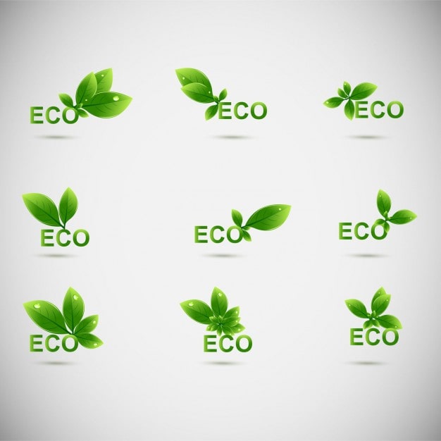 Vector Gratis logo eco daun