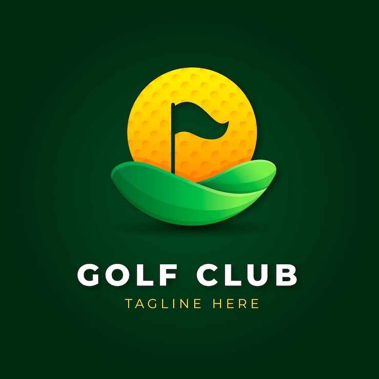 Vector Gratis logo golf gradien