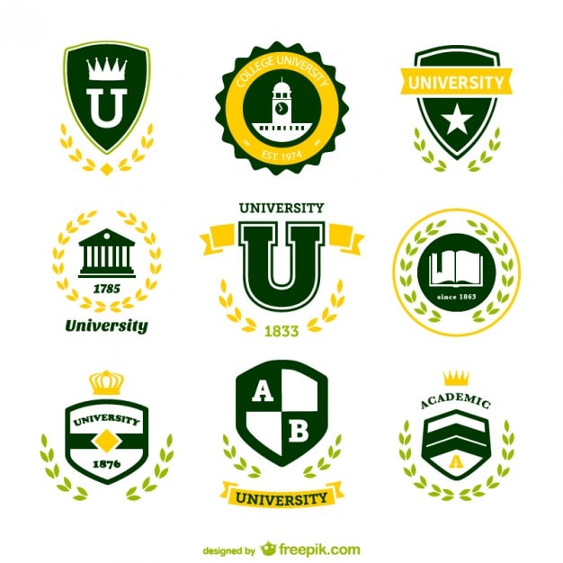 Vector Gratis logo universitas hijau