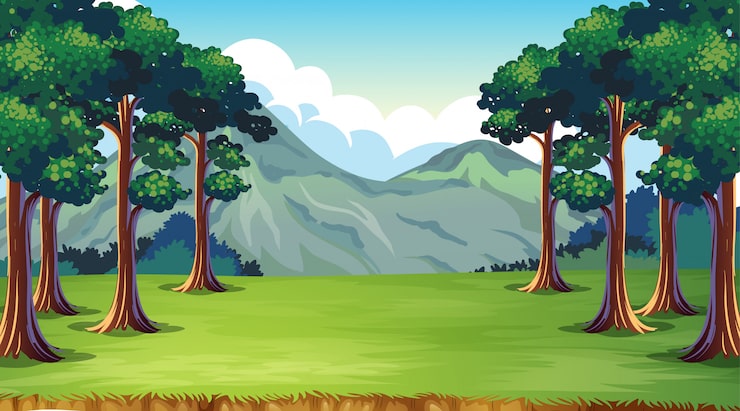 Vector Gratis pemandangan alam kosong