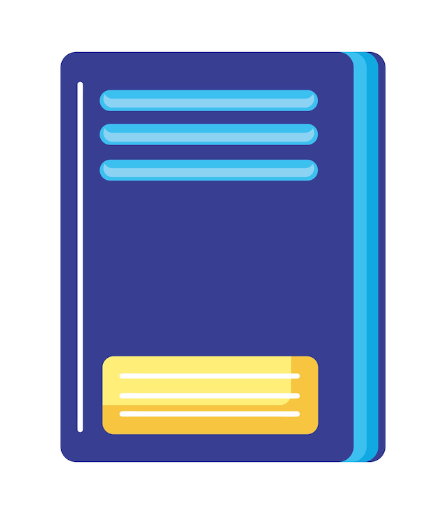Vector Gratis pendidikan buku bersampul tebal