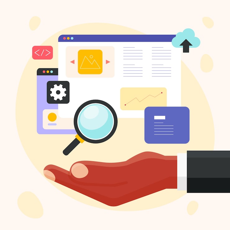 Vector Gratis pengumpulan data yang digambar tangan dalam konsep bisnis