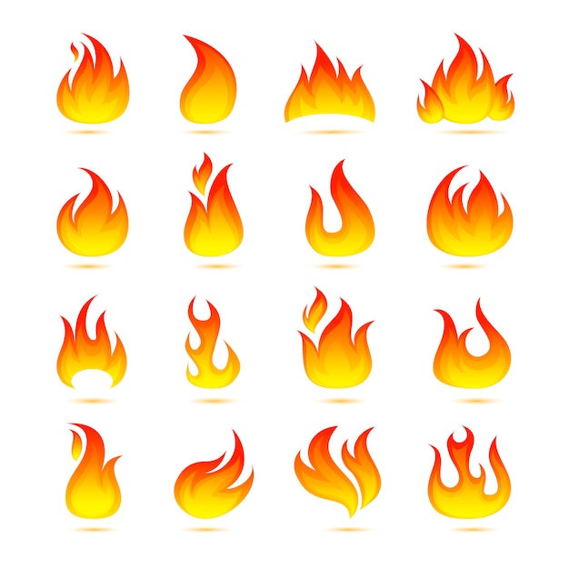 Vector Gratis set ikon api