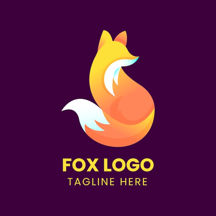 Vector Gratis templat desain logo rubah