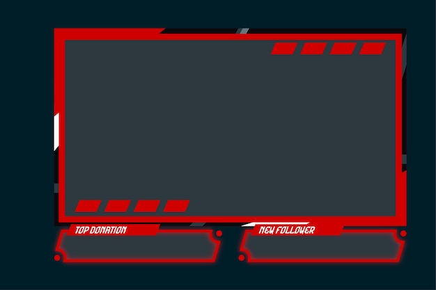 Vector Gratis templat overlay stream