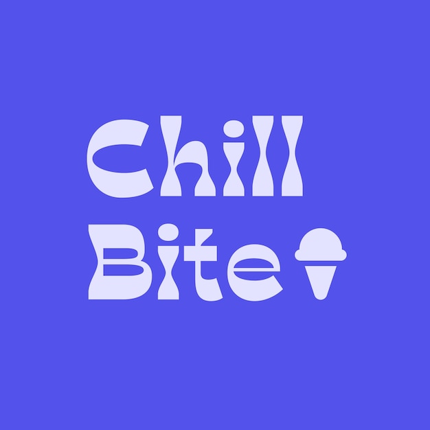 Vector Gratis template logo chill bite