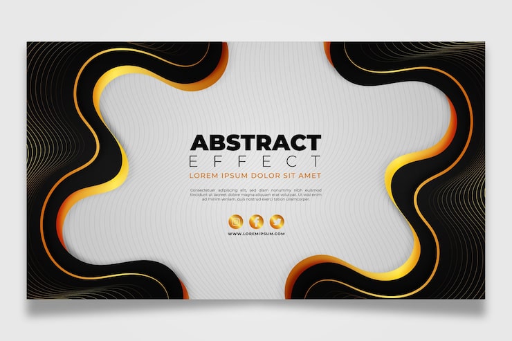 Vector Gratis template thumbnail youtube mewah emas gradien