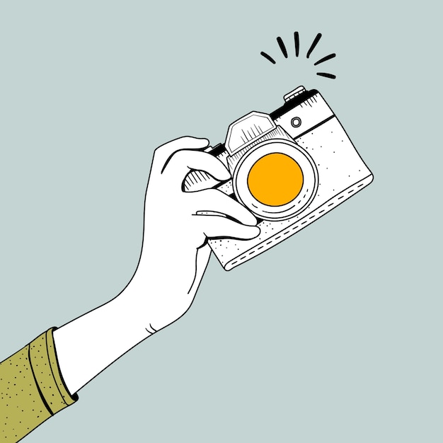 Vector Gratis vektor kamera vintage