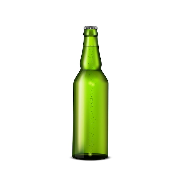 Vector botol bir hijau