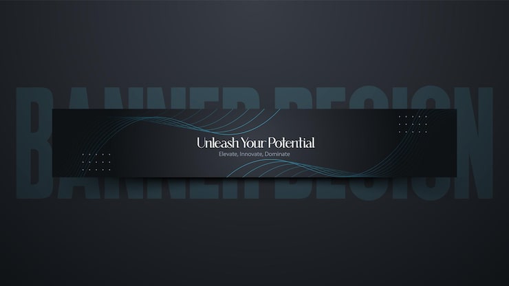 Vector desain banner linkedin