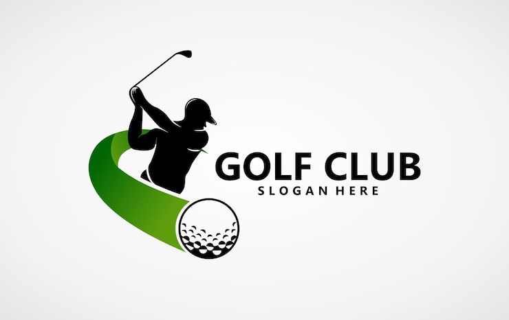 Vector desain logo golf desain template logo siluet olahraga golf