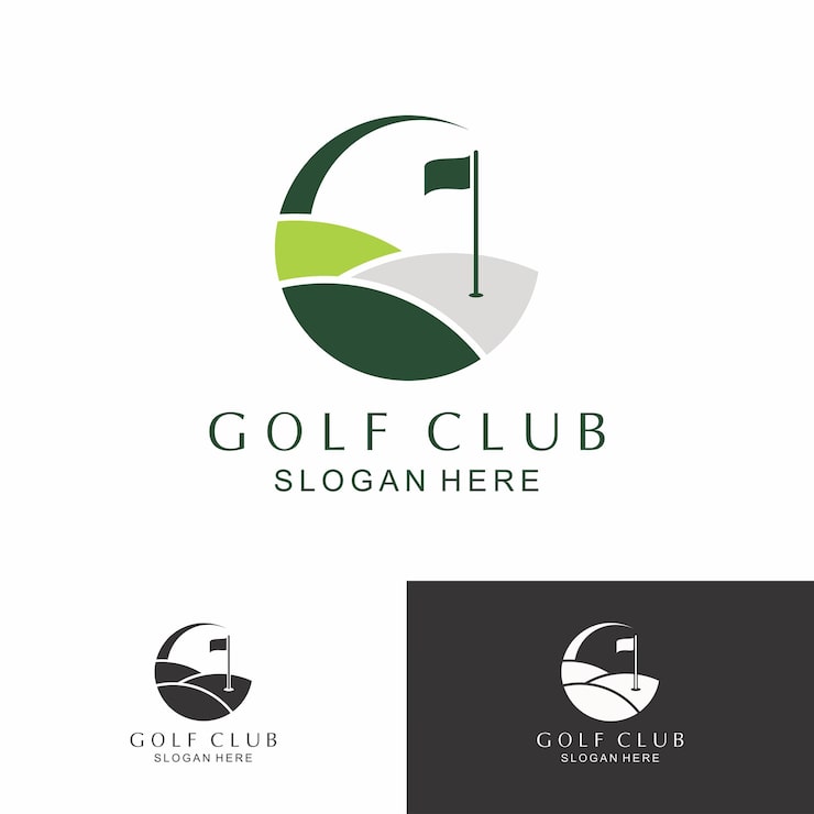 Vector desain logo untuk klub golf