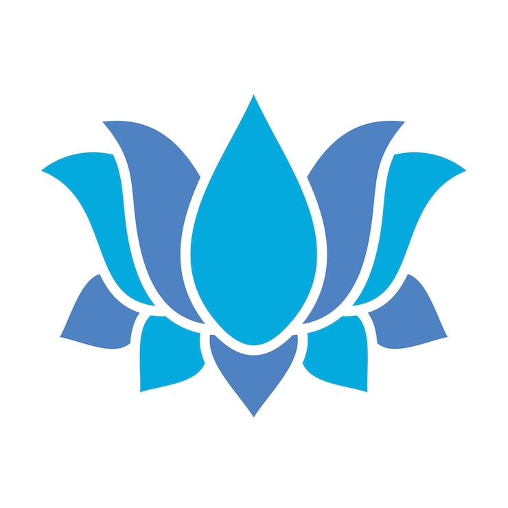 Vector ikon bunga lotus