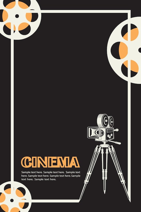 Vector poster kamera film