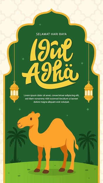 Vector selamat hari raya idul adha