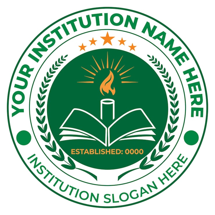 Vector templat desain logo sekolah dan ide logo pendidikan yang dapat disesuaikan