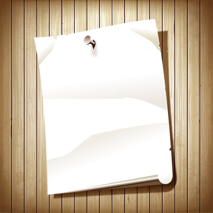 Kostenlose Vektor leeres papierdesign
