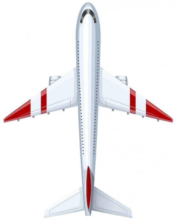 Kostenlose Vektor modernes design des flugzeugs
