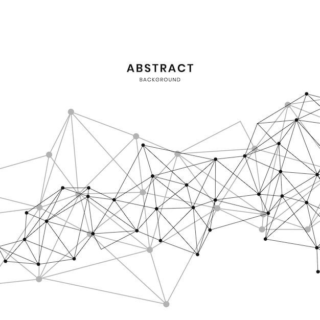 Kostenlose Vektor weiße neuronale netzillustration