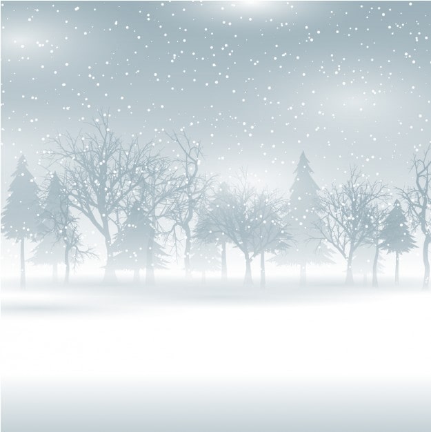 Kostenlose Vektor winterlandschaft