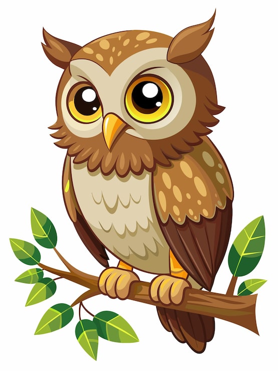 Vektor ein poster einer eule mit blumen und einem bild eines vogels darauf