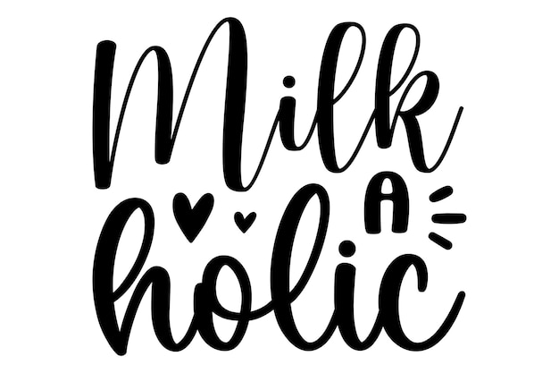 Vektor milch mit holic