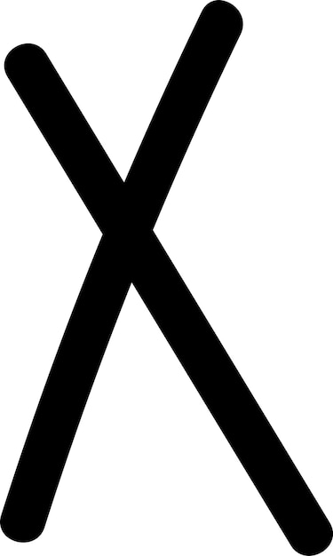 Vektor multiplikationszeichen-doodle
