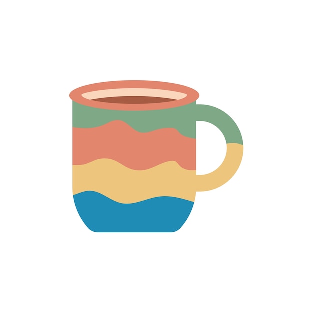 Vektor tee- oder kaffeetasse