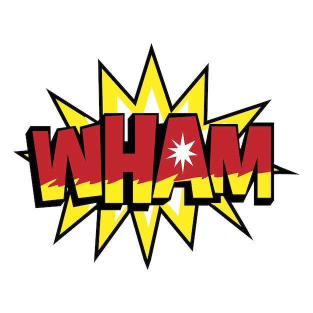 Vektor wham comic pop art