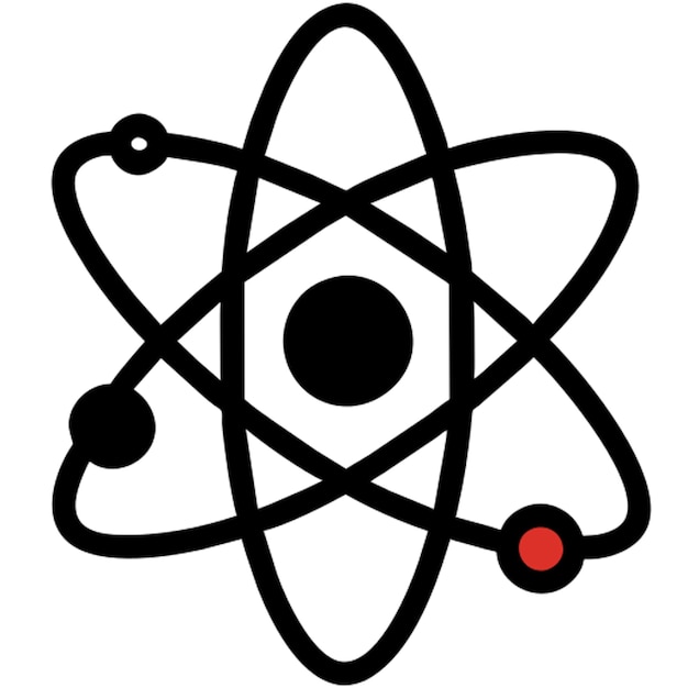 Vektor ikona atomu