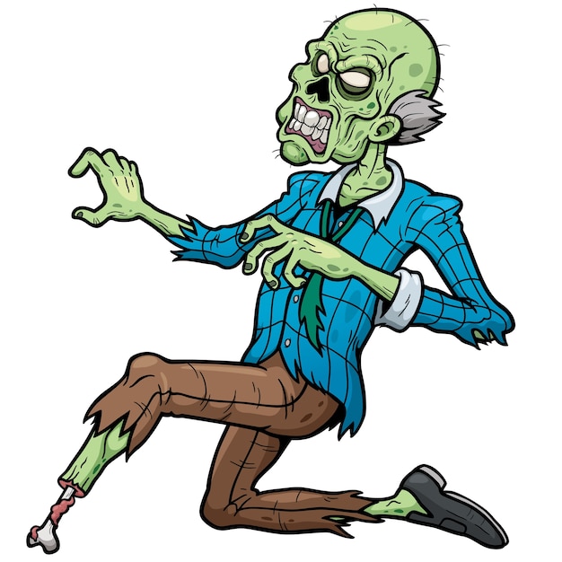 Vektor zombie komiks